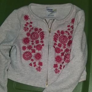 3/$20 cute Oshkosh  girls zip up sweater